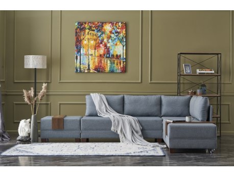 Atelier del Sofa Ugaona garnitura Fly Right Blue