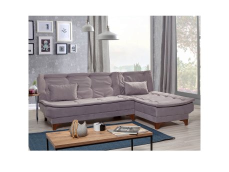 Atelier del Sofa Ugaona garnitura Kelebek Corner Right Grey