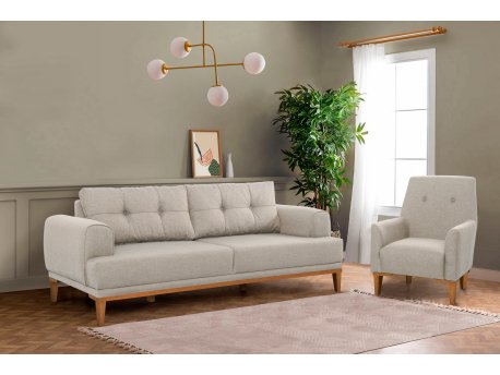 Atelier del Sofa Sofa i fotelja Vina Set Cream Atlantic Pine