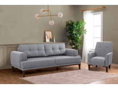 Atelier del Sofa Sofa i fotelja Vina Set Grey Walnut