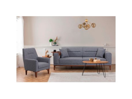 Atelier del Sofa Sofa i fotelja Liones Dark Grey