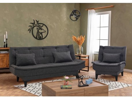 Atelier del Sofa Sofa i fotelja Santo S 1053 Anthracite