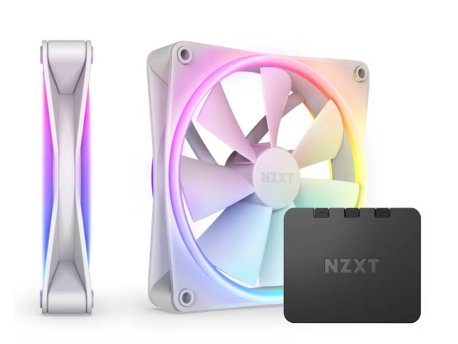 NZXT F140 RGB Duo Twin Pack 140mm ventilator beli RF-D14DF-W1