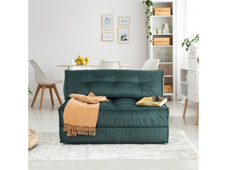 Atelier del Sofa Sofa dvosed Mocca Petrol Green