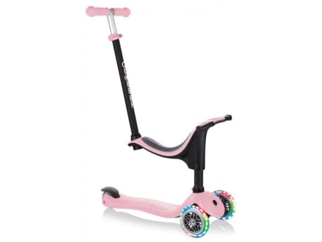 Globber GURALICA - TROTINET GO UP SPORTY LIGHTS PASTEL PINK 452-210-3