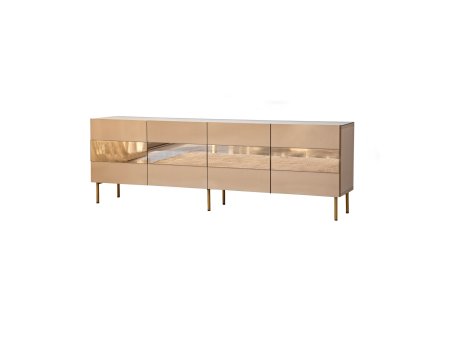 HANAH HOME TV polica Leon Bronze Gold