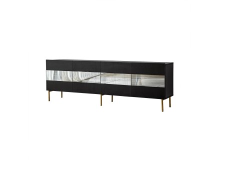 HANAH HOME TV polica Leon Gold Fume