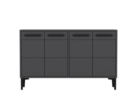 HANAH HOME TV polica Stria Anthracite