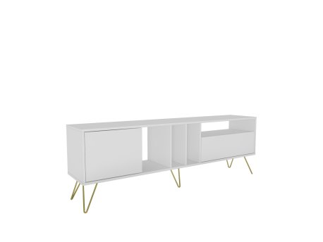 HANAH HOME TV polica Mistico (180) White Gold