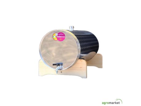 AGROMARKET Inox bačva 45 l- horizontalna (za rakiju)- sa slavinom