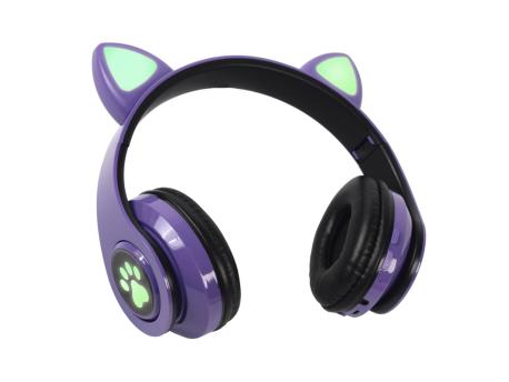 CAT Ear Bluetooth slušalice ljubičaste