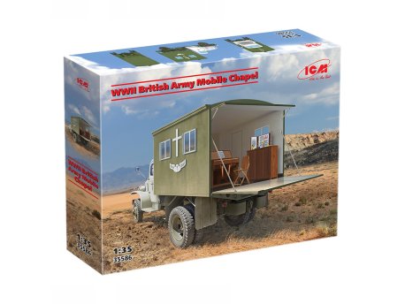 ICM Model Kit Military - WWII British Army Mobile Chapel 1:35
