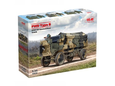 ICM Model Kit Military - FWD Type B WWI US Ammunition Truck 1:35