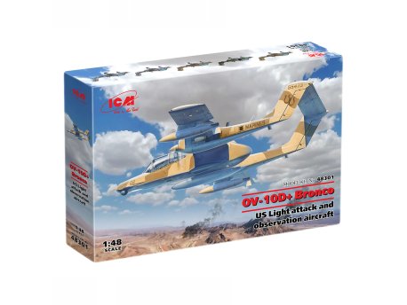 ICM Model Kit Aircraft - OV-10D+ Bronco US Attack Aircraft 1:48
