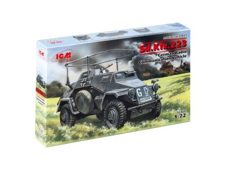 ICM Model Kit Military - Sd.Kfz.223 German Radio Communication Vehicle 1:72