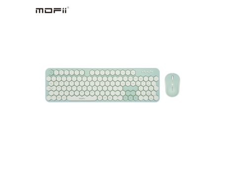 MOFII WL HONEY COMB set tastatura i miš u ZELENO/BELOJ boji