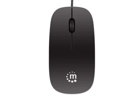 MANHATTAN USB Miš Silhouette 177658 crni