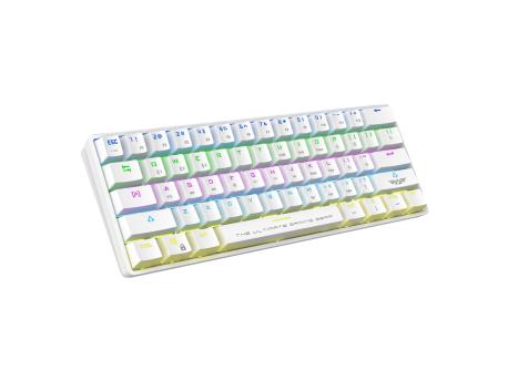 ARMAGGEDDON Bežična tastatura mehanička - MBA-61R Starling RGB Bela