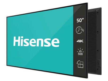 Hisense 50GM50D 4K UHD 500 nita Digital Signage Display - 18/7 Operation