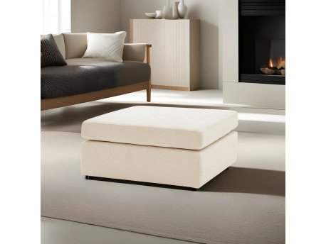 Atelier del Sofa Tabure Mottona Pouffe Cream