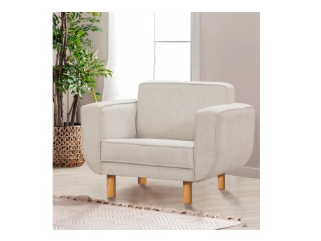 Atelier del Sofa Fotelja Larus Berjer Oak Cream