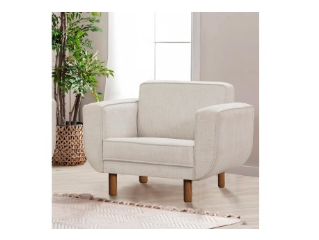 Atelier del Sofa Fotelja Larus Berjer Walnut Cream