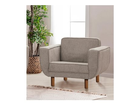 Atelier del Sofa Fotelja Larus Berjer Walnut Grey