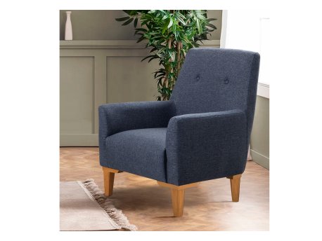 Atelier del Sofa Fotelja Vina Dark Blue Atlantic Pine