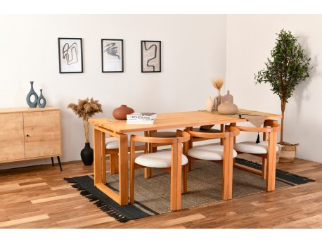 HANAH HOME Trpezarijski sto i stolice Cheri 6S
