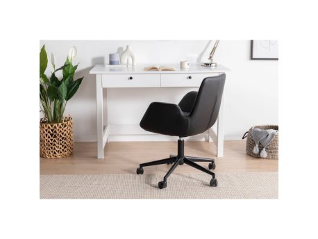 HANAH HOME Kancelarijska stolica Dora Black Anthracite