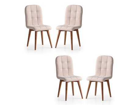 HANAH HOME Set 4 stolice Retro 708