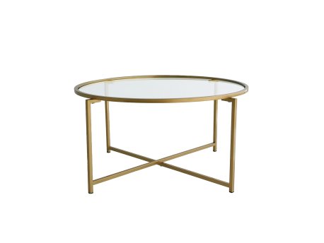 HANAH HOME Sto za dnevnu sobu Gold Sun S404