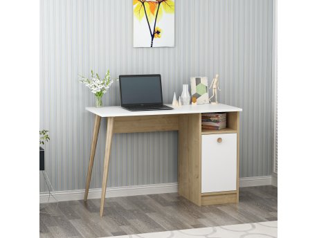HANAH HOME Radni sto Cannas White Sapphire Oak