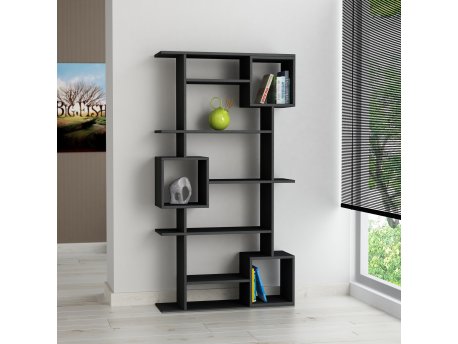 HANAH HOME Polica za knjige Soto Anthracite