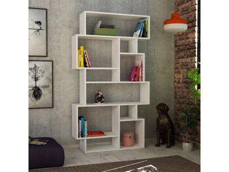 HANAH HOME Polica za knjige Karmato White
