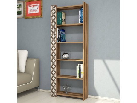HANAH HOME Polica za knjige City Walnut Cream