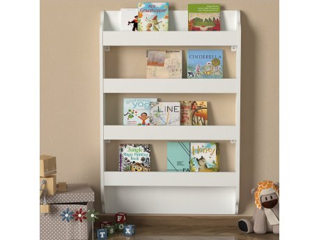 HANAH HOME Polica za knjige Drama Montessori White