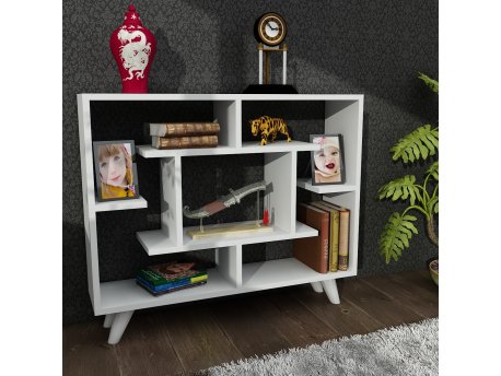 HANAH HOME Polica za knjige Fondea White