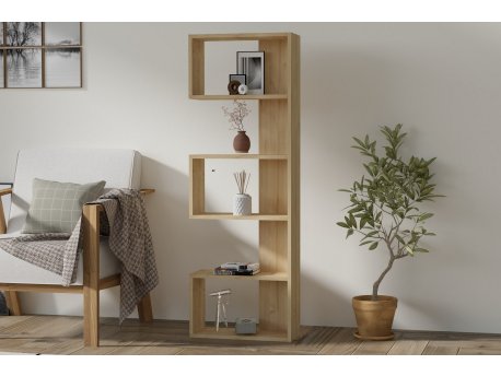 HANAH HOME Polica za knjige Nebu Sapphire Oak