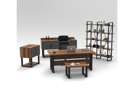 HANAH HOME Set kancelarijskog nameštaja Mn10 Ba