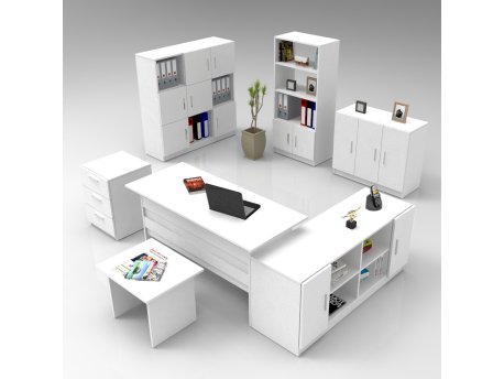 HANAH HOME Set kancelarijskog nameštaja Vo19 W