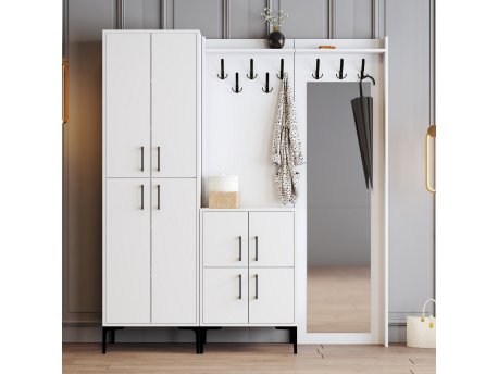 HANAH HOME Cipelarnik sa čivilukom Berlin ABC White