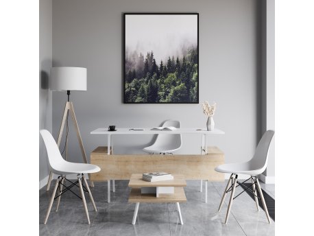 HANAH HOME Set kancelarijskog nameštaja Irony Maxi Set White Oak