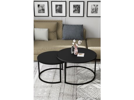 HANAH HOME Sto za dnevnu sobu Bora Black