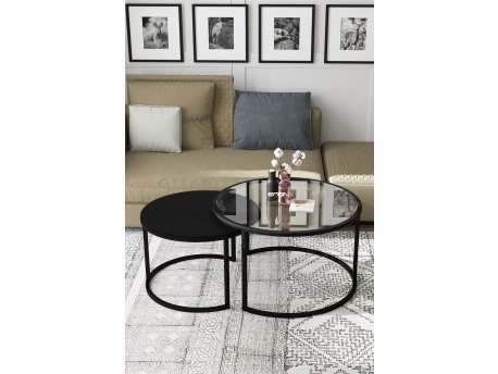 HANAH HOME Sto za dnevnu sobu Bora TransparentBlack