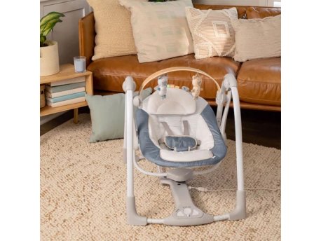 KIDS II Ingenuity ljuljaška/ležaljka Chambray 0-9M (max 9kg)