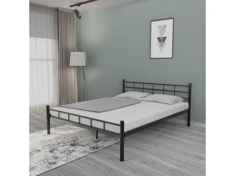 HANAH HOME Bračni krevet K70 Black (160 x 200)