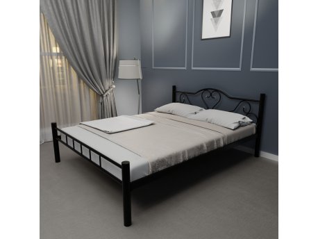 HANAH HOME Bračni krevet K50 Black (140 x 200)