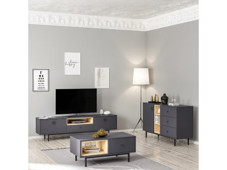 HANAH HOME Set za dnevnu sobu Natural