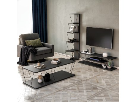 HANAH HOME Set za dnevnu sobu Epsilon Anthracite